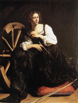 Sainte Catherine d’Alexandrie Caravage Peinture à l'huile